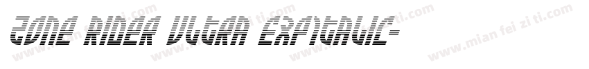 Zone Rider Ultra ExpItalic字体转换